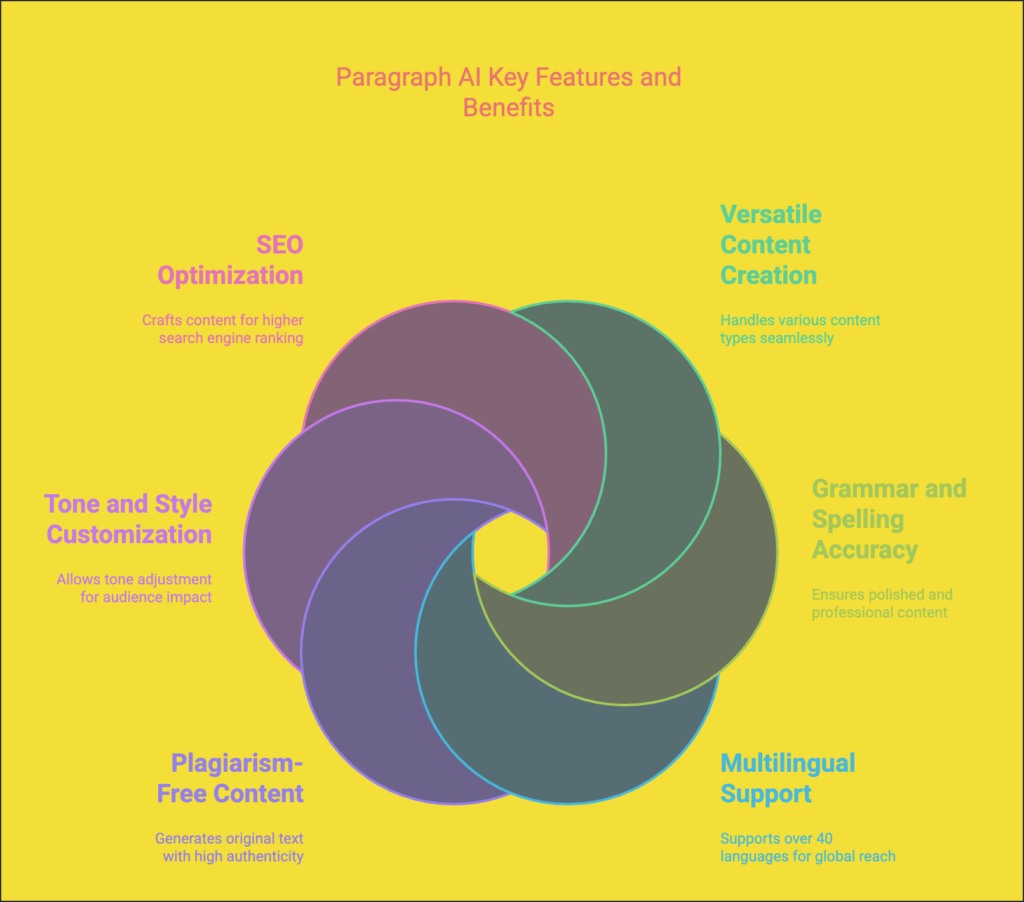 Paragraph AI Key Features and Benefits visualization